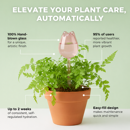 Tiny Blooms™ Tulip Drip (Self-Watering Plant Globes)