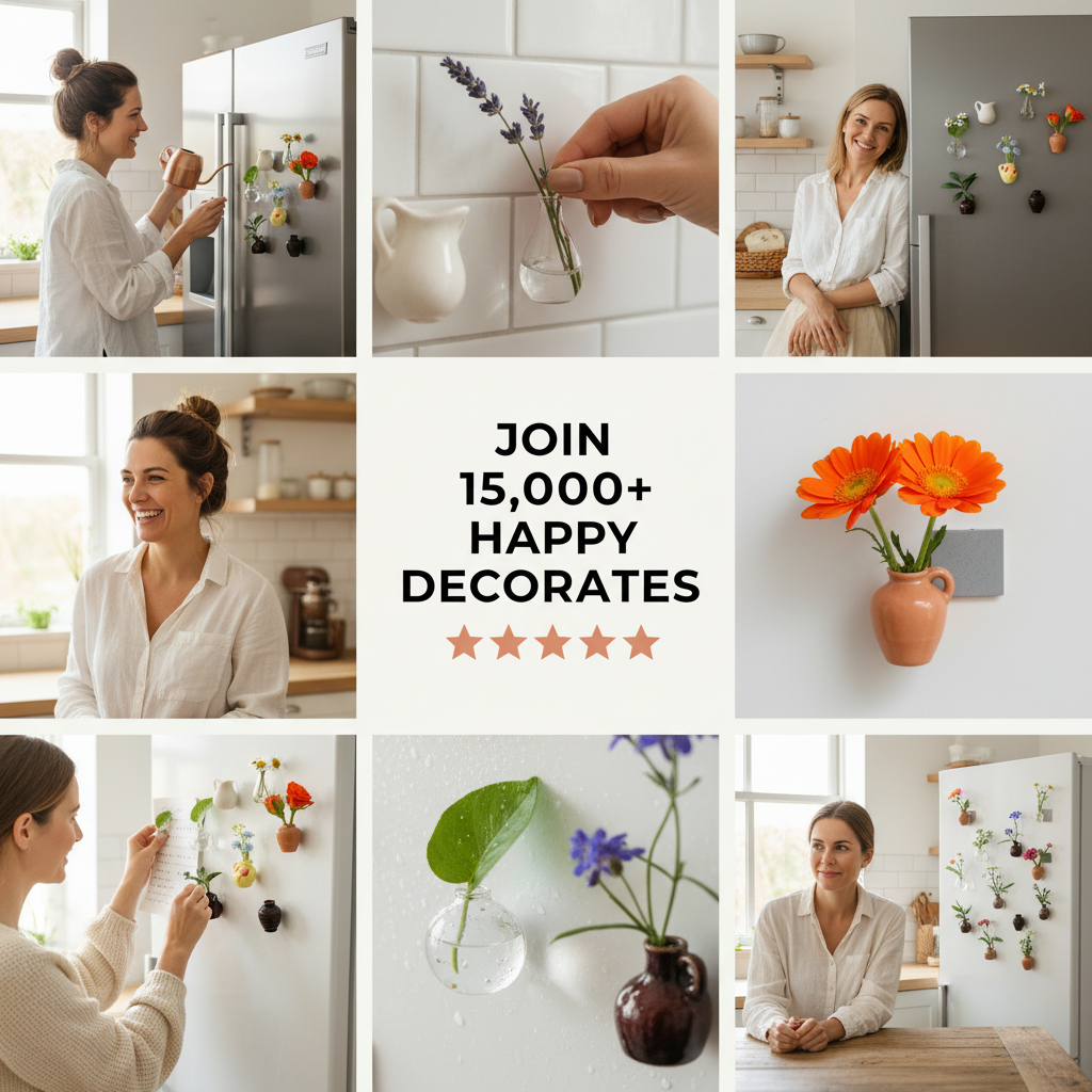 Tiny Blooms™ Magnetic Vases