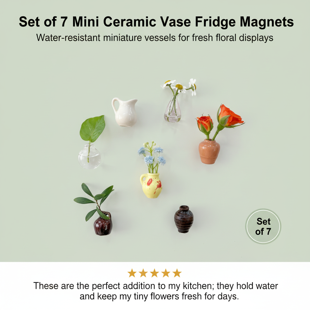 Tiny Blooms™ Magnetic Vases
